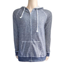 60% Baumwolle 40% Polyester Full Reißverschluss Hoodies